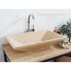 15x45x75cm Doğal Taş Banyo Lavabo Modelleri -DT1460